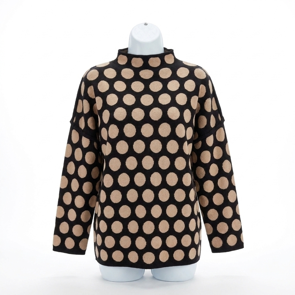 NEW COCO + CARMEN karla dot sweater in black